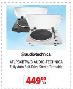 2001 Audio Video ATLP3XBTW/B AUDIO-TECHNICA Fully Auto Belt-Drive Stereo Turntable offer