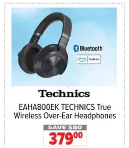 2001 Audio Video EAHA800EK TECHNICS True Wireless Over-Ear Headphones offer