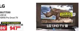 2001 Audio Video LG 86UT7590 UHD AI HDR10 Pro Smart TV 86 offer