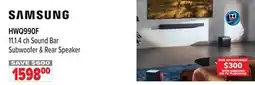 2001 Audio Video SAMSUNG HWQ990F 11.1.4 ch Sound Bar Subwoofer & Rear Speaker offer