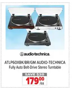 2001 Audio Video ATLP60XBK/BR/GM AUDIO-TECHNICA Fully Auto Belt-Drive Stereo Turntable offer