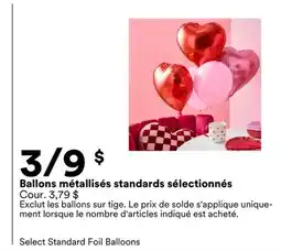 Michaels Ballons métallisés standards sélectionnés offer
