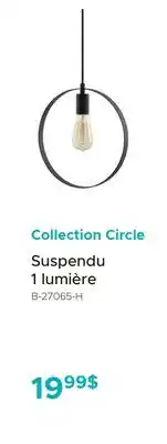 Bath Depot Suspendu 1 lumière Collection Circle offer