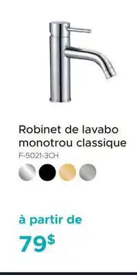 Bath Depot Robinet de lavabo monotrou classique offer
