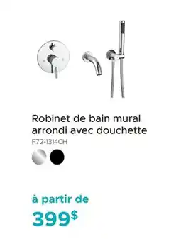 Bath Depot Robinet de bain mural arrondi avec douchette offer
