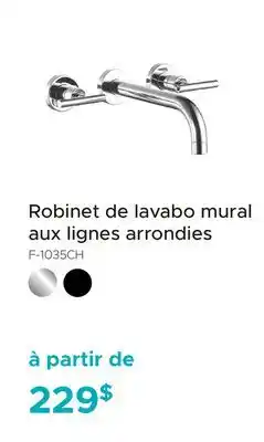 Bath Depot Robinet de lavabo mural aux lignes arrondies offer
