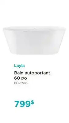 Bath Depot Bain autoportant 60 po Layla offer