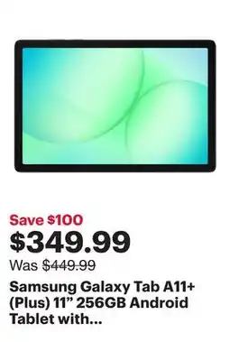 Best Buy Samsung Galaxy Tab A11+ (Plus) 11 256GB Android Tablet with MediaTek MT8775 Processor - Grey offer