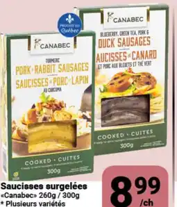Pasquier Saucisses surgelées Canabec offer