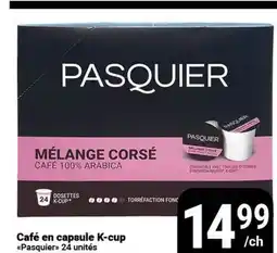 Pasquier Café en capsule K-cup Pasquier offer