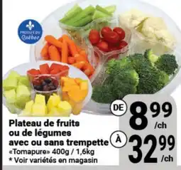 Pasquier Plateau de fruits ou de légumes avec ou sans trempette Tomapure offer