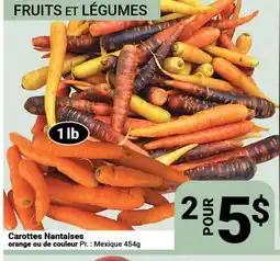 Pasquier Carottes Nantaises orange ou de couleur offer