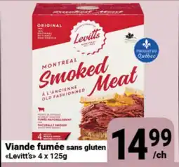 Pasquier Viande fumée sans gluten Levitt's offer
