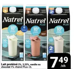 Pasquier Lait protéiné 2%, 3,25%, vanille ou chocolat 1% Natrel Plus offer