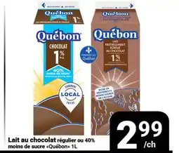 Pasquier Lait au chocolat régulier ou 40% moins de sucre Québon offer