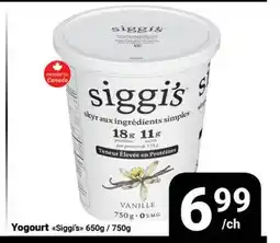 Pasquier Yogourt Siggi's offer