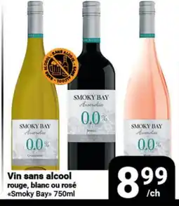 Pasquier Vin sans alcool rouge, blanc ou rosé Smoky Bay offer