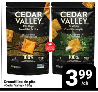 Pasquier Croustilles de pita Cedar Valley offer