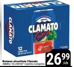 Pasquier Boisson alcoolisée Clamato Mott's offer