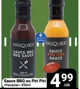 Pasquier Sauce BBQ ou Piri Piri Pasquier offer