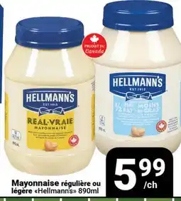 Pasquier Mayonnaise régulière ou légère Hellmann's offer
