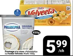 Pasquier Fromage à la crème Philadelphia ou Fondue Velveeta Kraft offer