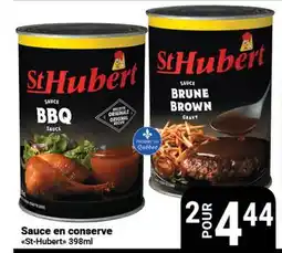 Pasquier Sauce en conserve St-Hubert offer