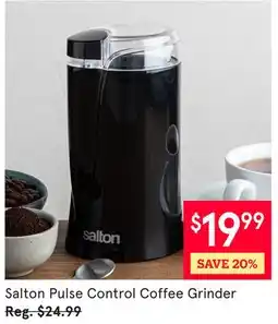 Kitchen Stuff Plus Salton Pulse Control Coffee Grinder offer