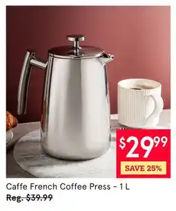 Kitchen Stuff Plus Caffe French Coffee Press offer