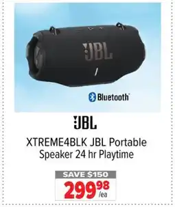 2001 Audio Video JBL XTREME4BLK Portable Speaker 24 hr Playtime offer