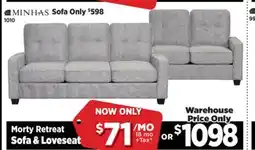 Surplus Furniture Morty Retreat Granite Sofa & Loveseat offer