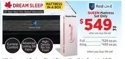 Surplus Furniture Dream Sleep Queen Mattress Set offer