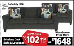 Surplus Furniture Erinslane Dusk Sofa & Loveseat offer