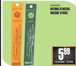 Marches Tau MAROMA BATONS D'ENCENS INCENSE STICKS offer