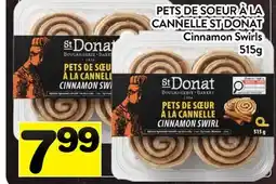 Supermarché PA PETS DE SOEUR À LA CANNELLE ST DONAT │ Cinnamon Swirls offer