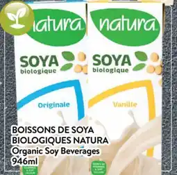 Supermarché PA BOISSONS DE SOYA BIOLOGIQUES NATURA │ BIOLOGIQUES NATURA offer