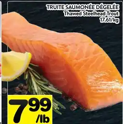Supermarché PA TRUITE SAUMONÉE DÉGELÉE │ Thawed Steelhead Trout offer