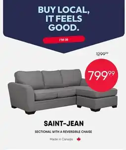 Meubles RD stjean - Sectional with Reversible Chaise offer