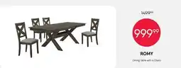 Meubles RD Romy - Table with 4 chairs offer