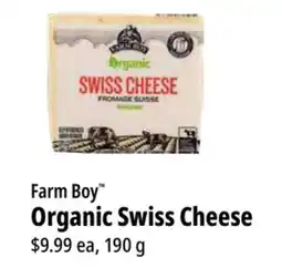 Farm Boy Farm Boy Organic Swiss Cheese offer