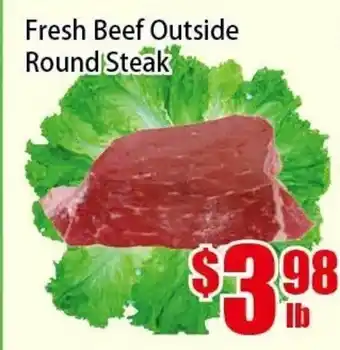 New Pacific Supermarket Fresh beef outside round steak offer