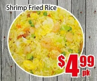 New Pacific Supermarket Shrimp fried rice offer