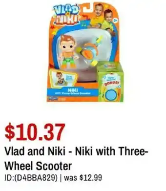 Toys R us Vlad and niki - niki with three-wheel scooter offer