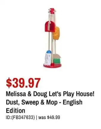 Toys R us Melissa & doug let's play house! offer