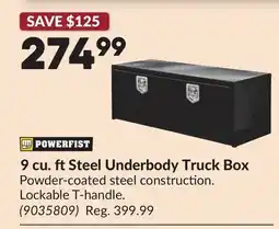 Princess Auto 9 cu. ftSteel Underbody Truck Box offer