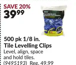 Princess Auto 500 pk 1/8 in. Tile Levelling Clips offer
