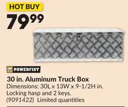 Princess Auto 30 in. Aluminum Truck Box offer