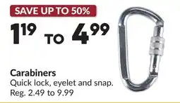 Princess Auto Carabiners offer