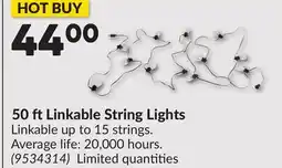 Princess Auto 50 ftLinkable String Lights offer