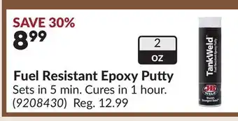 Princess Auto Fuel Resistant Epoxy Putty offer